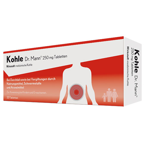 KOHLE Dr. Mann 250 mg Tabletten* 20 St