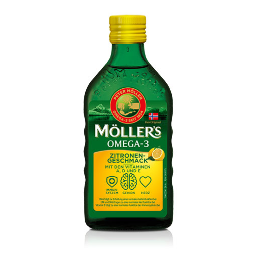 MÖLLER'S Omega-3 Zitrone Öl 250 ml