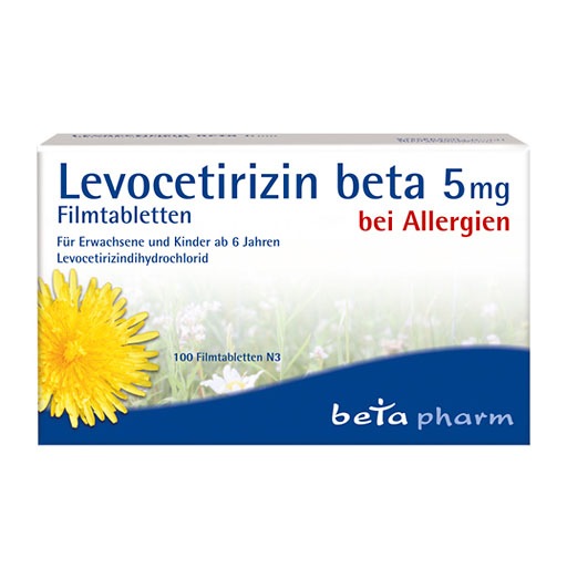LEVOCETIRIZIN beta 5 mg Filmtabletten* 100 St