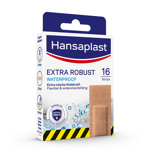 HANSAPLAST extra robust wasserdicht Pflasterstrips 16 St