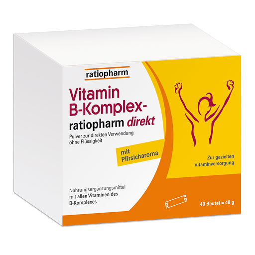 VITAMIN B-KOMPLEX-ratiopharm direkt - mit 8 B-Vitaminen 40 St