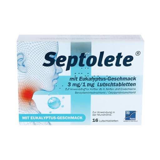 SEPTOLETE bei Halsschmerzen 3mg/1mg Lut.-T.* 16 St