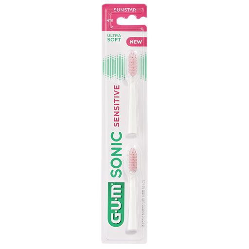 GUM SONIC SENSITIVE Ersatzbürstenköpfe 2 St