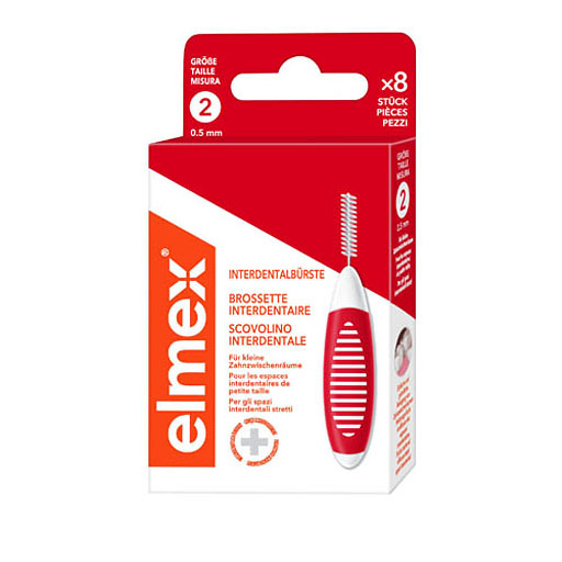 ELMEX Interdentalbürsten ISO Gr.2 0,5 mm rot 8 St