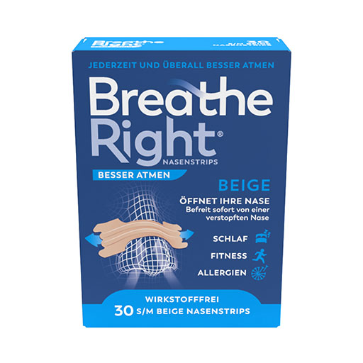 BESSER Atmen Breathe Right Nasenpfl. normal beige 30 St