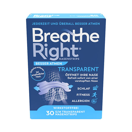 BESSER Atmen Breathe Right Nasenpfl. normal transp. 30 St