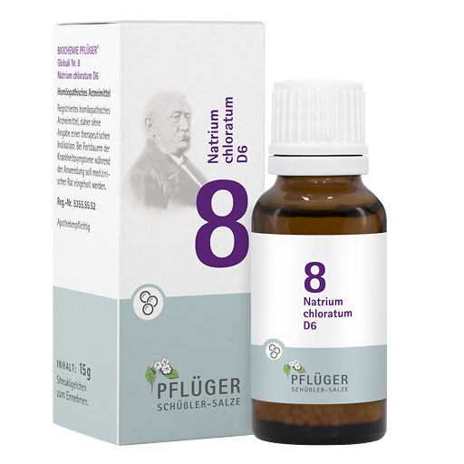 BIOCHEMIE Pflüger 8 Natrium chloratum D 6 Globuli* 15 g