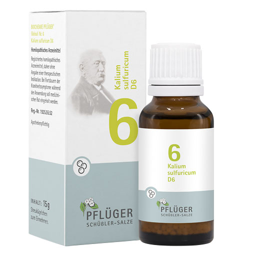 BIOCHEMIE Pflüger 6 Kalium sulfuricum D 6 Globuli* 15 g