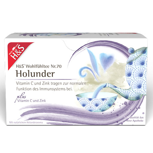 H&S Holunder m. Vitamin C und Zink Filterbeutel 20x2,5 g