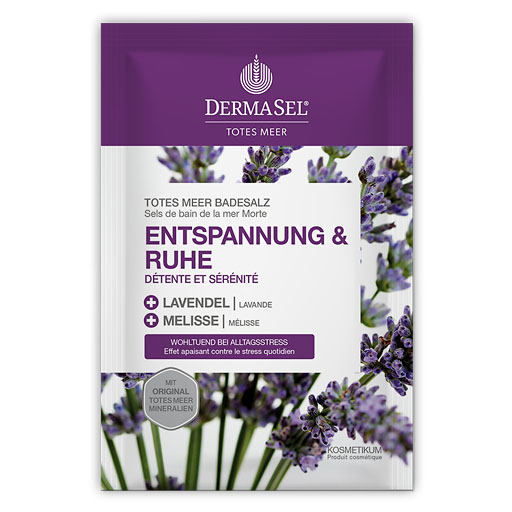 DERMASEL Totes Meer Badesalz Entspannung & Ruhe 80 g