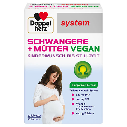 DOPPELHERZ Schwangere+Mütter vegan syst. Kombipack. 60 St  