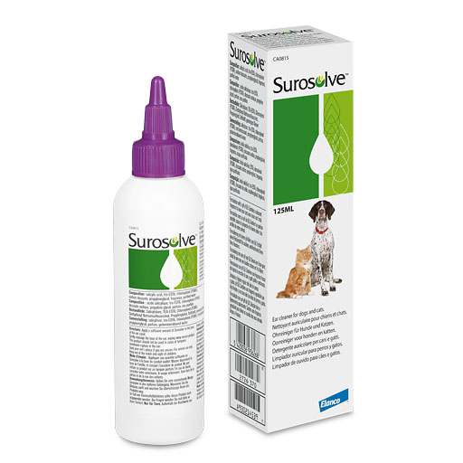SUROSOLVE Ohrreiniger flüssig f. Hunde/Katzen 125 ml