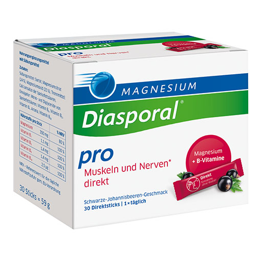 MAGNESIUM DIASPORAL pro+B-Vit. Musk.+Nerven direkt 30 St  