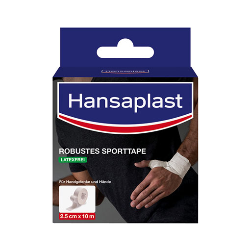 HANSAPLAST robustes Sporttape 2,5 cmx10 m weiß 1 St