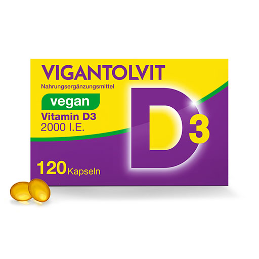 VIGANTOLVIT 2000 I. E. Vitamin D3 vegan Weichkaps. 120 St  