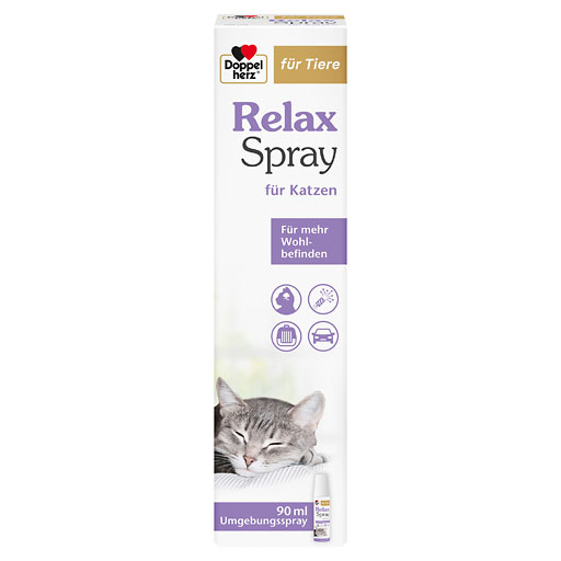 DOPPELHERZ für Tiere Relaxspray f. Katzen 90 ml