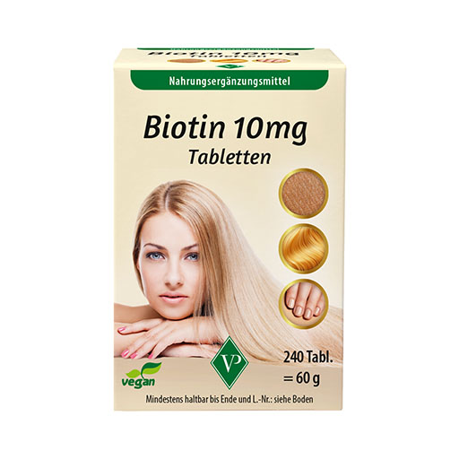 BIOTIN 10 mg hochdosiert vegan Tabletten 240 St