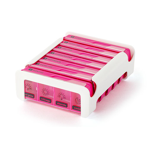 WEPA 7 Tage Compact Wochenmagazin weiß/pink 1 St