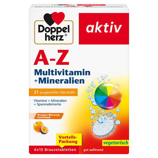 DOPPELHERZ A-Z Multivitamin+Mineralien Brausetabl. 90 St  
