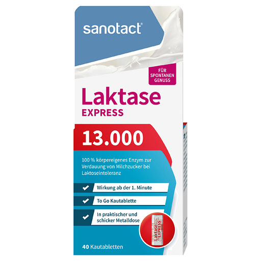 SANOTACT Laktase Express 13.000 Kautabletten 40 St