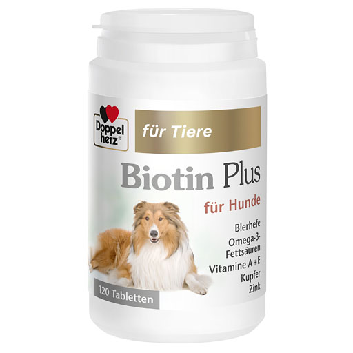 DOPPELHERZ für Tiere Biotin Plus Tabletten f. Hunde 120 St